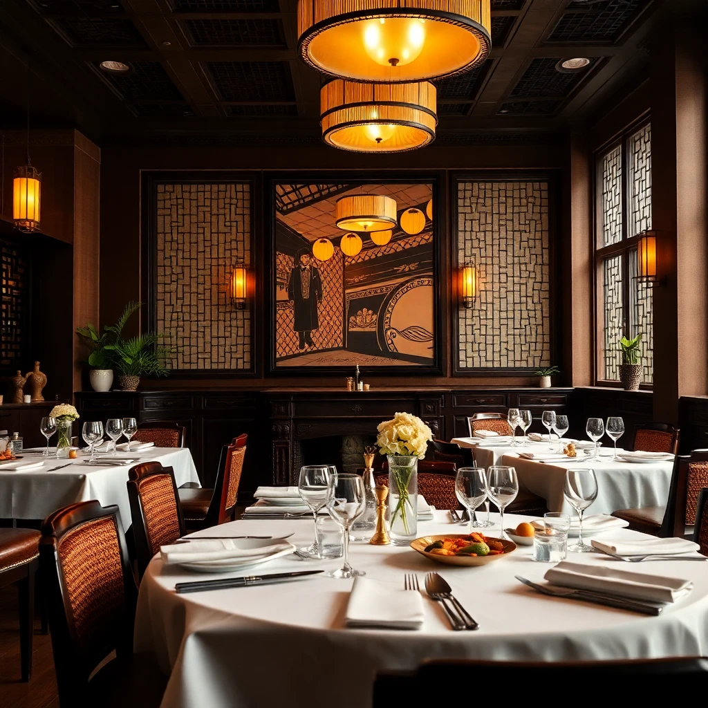 Elegant Indo restaurant interior showcasing heritage design and refined dining atmosphere